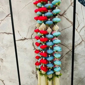 Coloré Rose Floral Guirlande Fleur Chaîne Scène Toile de Fond Diwali Holi Navratri Ganpati Temple De Mariage Décoration Fête À Thème - Product Image 4