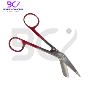 Con mango de Color rojo 2025 nueva llegada 7,5 pulgadas uso para removedor de vendaje tijeras quirúrgicas de acero inoxidable - Product Image 3