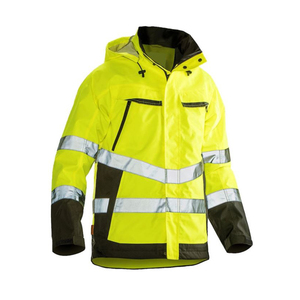 Gilet de sécurité réfléchissant en polyester haute visibilité avec logo personnalisé Gilet de sécurité étanche et flash LED - Product Image 1