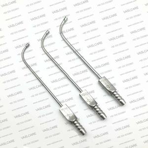 Tubo de succión de acero inoxidable Frazier 9fg al por mayor, 175mm de longitud total, fuente de alimentación Manual, instrumento médico de conexión, Vaslcare - Product Image 1