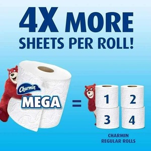 Charmin Ultra Strong 9 Mega Rollos Papel higiénico Productos químicos para el hogar multiusos - Product Image 3