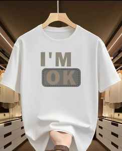 T-shirt pour homme, essentiel, ultra doux, confortable, été, écologique, appliques, denim, batik, tissus en velours côtelé, 100% coton, patchs - Product Image 2