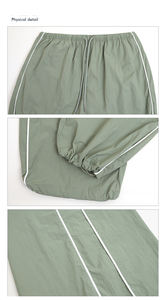 Pantalones Deportivos de Nylon Holgados a la Moda para Mujer, con Cintura Elástica, Diseño de Rayas, Ligeros - Product Image 3