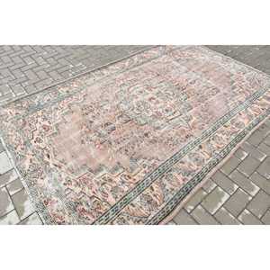 Tapis de 5,2 x 8,5 pieds, tapis turc vintage, tapis à motifs floraux marron - Product Image 2