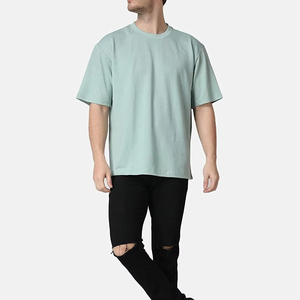 T-shirt basique en coton pour homme, uni, vierge, tissu premium, fournisseur pour personnalisation de marque en gros - Product Image 5