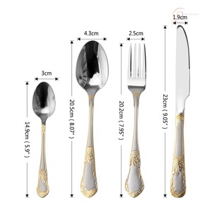 Ensemble de couverts élégant, écologique et moderne pour les dîners, les fêtes et les cadeaux |   Couverts en acier inoxydable de qualité supérieure pour les occasions spéciales - Product Image 5