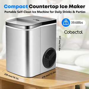 Portable Countertop <b>ice</b> <b>maker</b> Stainless Steel Electric Fully Automatic for Home Bar Use - Product Image 2