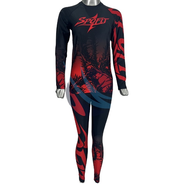 Women Short Sleeve Rashguard Set 2 Piece Compression Shirt Leggings MMA BJJ No-Gi Grappling Fightwear Activewear Sportswear