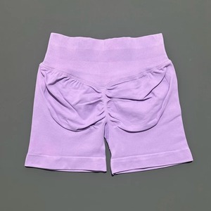 Short de sport pour femme pêche, taille haute et resserrement de la taille, amincissant, course à pied, hanche à séchage rapide, - Product Image 4