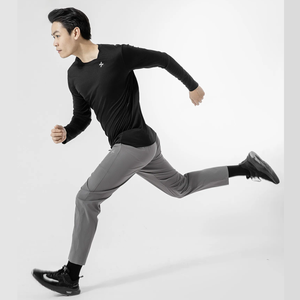 Pantalon décontracté homme OEM en toile taille mi-haute, style sportif léger et extensible, avec cordon de serrage, séchage rapide, anti-boulochage, plusieurs coloris - Product Image 3