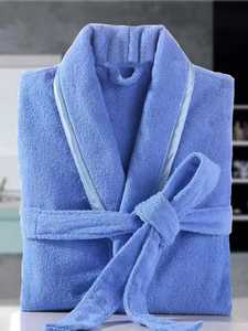 เสื้อคลุมอาบน้ำสปาผ้าเทอร์รี่กำมะหยี่คุณภาพสูง 100% ผ้าฝ้าย แบบหลวม สวมใส่ได้ทั้งชายและหญิง แขนยาว รับสกรีนโลโก้ - Product Image 4