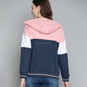 Sweats à capuche respirants de couleur unie Fit2Fight pour femmes, design personnalisé, utilisation en extérieur, sweats à capuche surdimensionnés pour femmes - Product Image 2