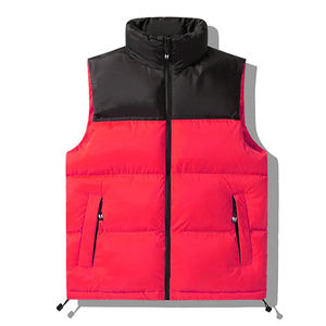 Chaleco Acolchado con Logotipo Personalizado de Alta Calidad, con Bolsillos de Burbuja, Servicio OEM, Color Naranja Moderno para Uso Casual en Invierno - Product Image 1