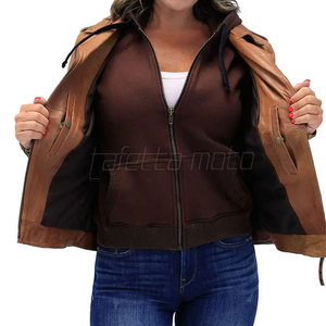 Blouson en cuir pour moto de haute qualité pour femmes, faible MOQ, blouson en cuir pour moto pour femmes - Product Image 4