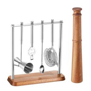 Ensemble d'outils de bar en métal professionnel, adapté aux barmans, aux restaurants, aux hôtels et aux amateurs de cocktails à domicile - Product Image 1