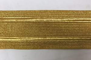 Encaje Trenzado de Hojas de Roble Dorado Metálico Francés OEM, Encaje de Mylar de Lujo al por Mayor, Encaje Trenzado de Mylar Personalizado, Encaje Trenzado de Alambre - Product Image 3