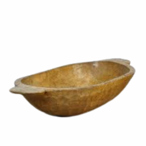 Bol de service en acacia en bois à courbe ronde polie pour la maison et l'hôtel pour le pétrissage de la pâte - Product Image 4