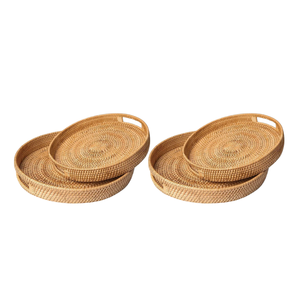 ถาดหวายทำด้วยมือสำหรับการนำเสนอและตกแต่งอาหารที่หรูหราและเป็นมิตรกับสิ่งแวดล้อม - Product Image 1