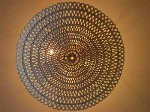 Colgante de yute con marco de hierro de diseño antiguo, artesanías de Metal indio de estilo contemporáneo para el hogar, hoteles, restaurantes. Venta caliente. - Product Image 2