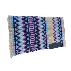 Manta de Silla de Montar ASHMIRA EQUESTRIAN Estilo Western Ranch, Multicolor, Lana de Nueva Zelanda, Exterior de Visón, Relleno de Lana, ¡Gran Venta! - Product Image 1