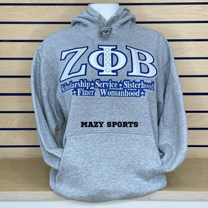 Sudadera con Capucha de Manga Larga para Mujer, Invierno 2025, Bordado de la Hermandad Zeta Phi Beta, Estampado Divine Nine, 100% Algodón, Estilo Y2K - Product Image 2