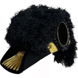 Chapeau d'Officier d'Honneur des Chevaliers Templiers, entièrement noir avec plumes, Produits de Franc-Maçonnerie - Product Image 4