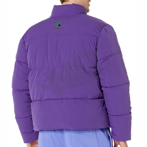 Wholesale Custom Men Winter Jacket Fashionable Puffer Jacket With Logo OEM Thick Oversized Bomber <b>Padded</b> <b>Coat</b> For Men - Product Image 2