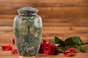 Handmade <b>Large</b> Adult Size Mosaic Aluminium Glass Cremation <b>Urn</b> Individual Tiles Hand Applied Unique Funerals Funeral Supplies - Product Image 4