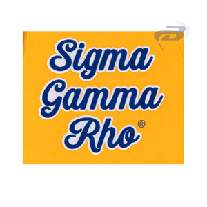 Sudadera de Invierno Sigma Gamma Rho, Sudadera con Bordado de Pretty Poodles, Logotipo Amarillo en la Parte Delantera, Ropa Universitaria de Hermandad, Personalizada - Product Image 5