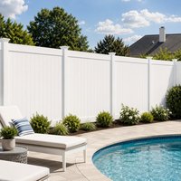 Système de panneaux et de poteaux de clôture en vinyle PVC pour projets de clôtures résidentielles de jardin extérieur