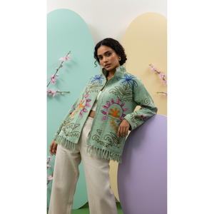 เสื้อแจ็คเก็ต Mint Garden the Bagh สำหรับฤดูใบไม้ผลิ - Product Image 5