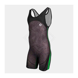 OEM Plus Size 100% Polyester Wrestling Singulet Personnalisé Nouveau Design Wrestling Singlets - Product Image 5