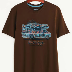 Camiseta de Hombre Talla Grande, Antibolitas, Transpirable, de Poliéster y Algodón, con Estampado Digital en la Parte Delantera, de Secado Rápido, Estilo Casual Elegante - Product Image 1