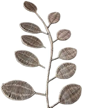 Leaf rattan wall hanging item, nursery baby and kid home decoration bed room and kitchen hall decor