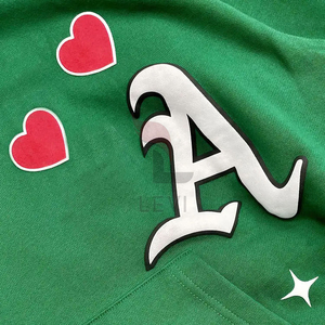 Sudadera con capucha de algodón pesado personalizada OEM French Terry Fleece totalmente Chenille bordado sudaderas invierno básico algodón mezclado - Product Image 5