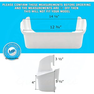 Frigidaire Compatible 240363701 Door <b>Bin</b> Plastic Refrigerator Shelf for Household Use Manual/<b>Electric</b> Power Source - Product Image 2