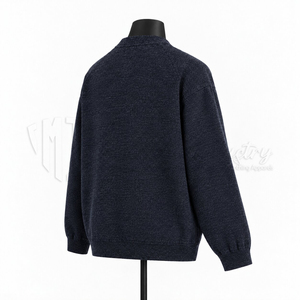 Suéter Cárdigan de Punto para Hombre, con Logotipo Personalizado, Cuello en V, Informal, de Invierno, Chaqueta de Punto, Fabricante Mayorista - Product Image 4