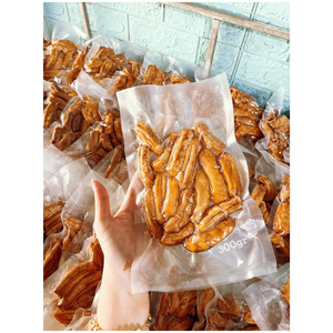 Merienda masticable y dulce de plátano seco con etiqueta limpia sin productos químicos sin gluten OGM y opción vegana - Product Image 6