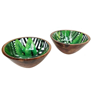 Cuenco de madera de mango de diseño moderno, cuenco de calidad con estampado de esmalte, frutas, ensalada, Chocolate, para fiestas, vajilla de sopa, uso decorativo - Product Image 5