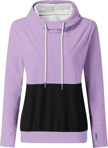 Femmes grande taille imprimé polaire pull à capuche coupe surdimensionnée écologique Polyester/coton décontracté poches avant en gros - Product Image 6