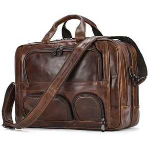 Business Travel Tote <b>Bags</b> Handbags <b>for</b> <b>Men</b> Male Large Brief Case <b>Bag</b> 17.3 Inch Laptop Briefcase Genuine Leather Laptop <b>Bag</b> - Product Image 3