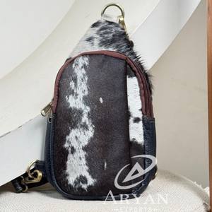 High Street personnalisé en cuir de vachette véritable sac de poitrine pour unisexe grande capacité bandoulière Fanny sac voyage Shopping sac à main - Product Image 1