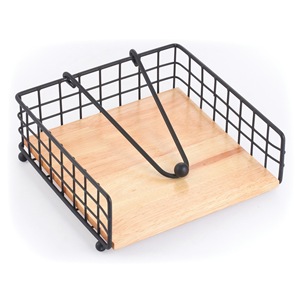 Portatovaglioli da tavola in bambù e nero Elie - Product Image 1