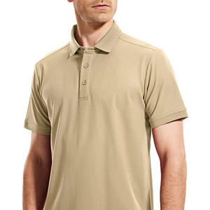 เสื้อโปโลผู้ชายทรงเข้ารูป ดีไซน์เรียบง่าย โรงงานขายส่งเสื้อผ้า - Product Image 5