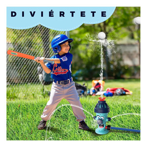 <b>Baseball</b> Bat and <b>Ball</b> Toy Water Sprinkler for Kids - Assorted Colors - Product Image 6