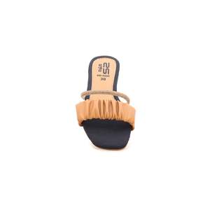 Pantoufle formelle pour filles beiges KD5225 imprimés d'animaux élégants confortables pour pantoufles - Product Image 1