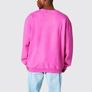 Sweat-shirt ras du cou personnalisé uni 100% coton Sweat-shirt coupe ajustée pour hommes avec article le plus vendu. - Product Image 5