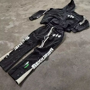 ชุดเสื้อผ้า Lynx Apperals แบบฟอกสีสไตล์วินเทจ ระบายอากาศได้ดี ผ้าฟลีซ สีสั่งทำได้ สำหรับทั้งชายและหญิง ผ้าฝ้าย ซิป ปักลาย апплика ชุดเซ็ต - Product Image 5