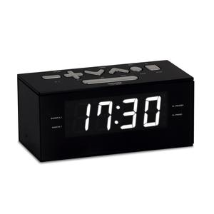 Despertador con pantalla LED Digital moderna, reloj despertador con Radio FM de 1,2 pulgadas, movimiento electrónico, escritorio de plástico y reloj de mesa - Product Image 1