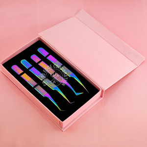 Wholesale 90° Lash Tweezers Fiber Tip Straight Isolation Eyelash Extension Tweezer Hand Tested <b>Precision</b> <b>Tool</b> - Product Image 1